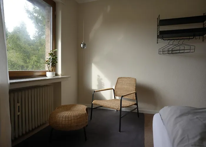 Quarto em Acomodações Particulares Ruhiges Gaestezimmer In Messenaehe *